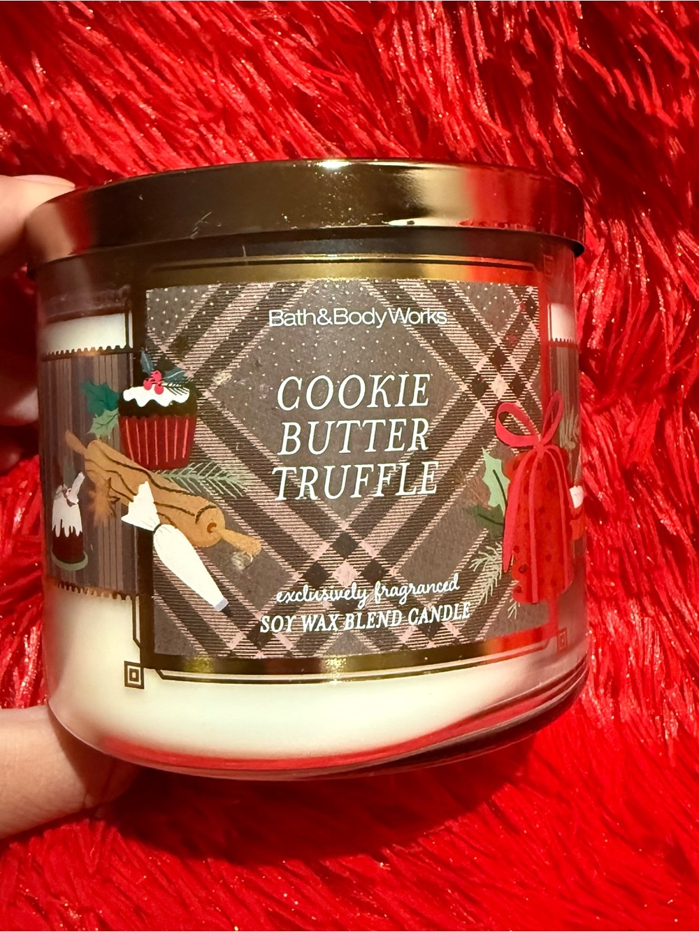 Bath & Body Works Cookie Butter Truffle Candle - Gold & Brown